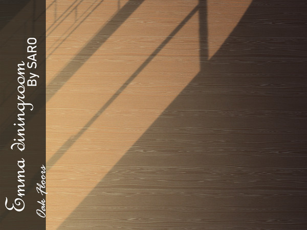 Sims 4 — Emma Oakwood floor by SSR99 — A smooth beautiful oak wood floor in several colors. 
