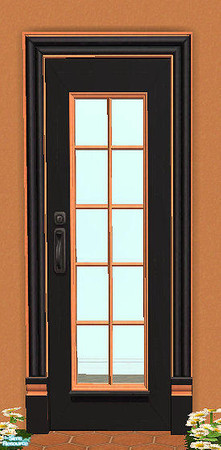 Sims 2 — The Mullionaire Door in black-jequitiba by chrissy6930 — Recolor of The Mullionaire Door in black-jequitiba. 