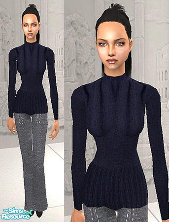Sims 2 — Blue winter by confide — Recolour of a wonderful mesh by Lianaa.