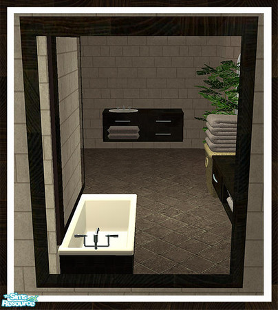 Sims 2 — Sanita Bathroom Bath Mirror by simtomatic — 