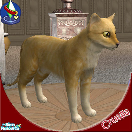 Sims 2 — Sunny by Cruella — Orange tiger tabby, domestic short hair.