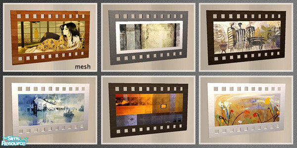 Sims 2 — Painting 06 by Shoukeir — Painting 06 - MESH and 5 recolors