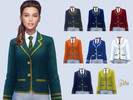 Sims 4 — School Blazers by ZitaRossouw2 — You will need the new School pack for this to show in your game A variety of 8