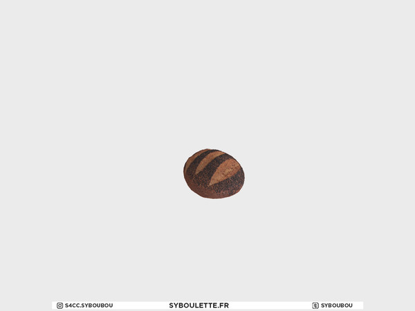 Sims 4 — Boulangerie - Decor Pain rond by Syboubou — This is a round bread.