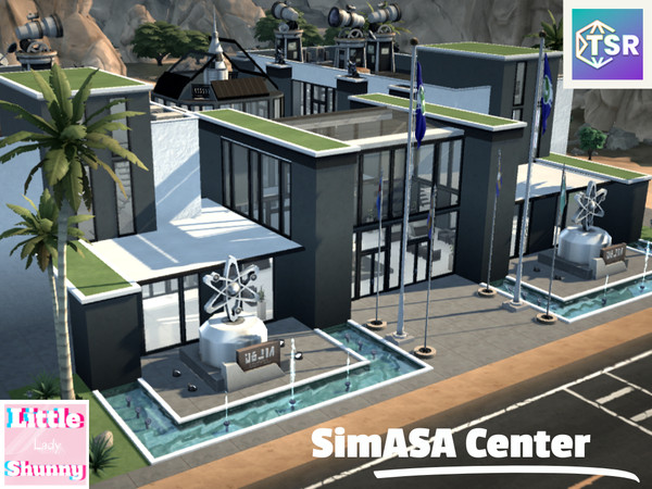 Sims 4 — SimASA Center by LittleLadyShunny — An unusually library designed to serve as a space center where your