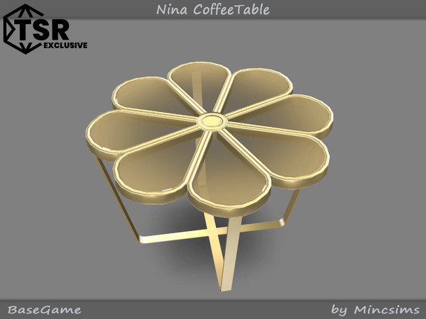 Sims 4 — Nina CoffeeTable by Mincsims — Basegame Compatible 6 swatches