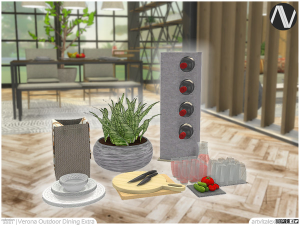 Sims 3 — Verona Outdoor Dining Extra by ArtVitalex — Outdoor And Garden Collection | All rights reserved | Belong to 2022
