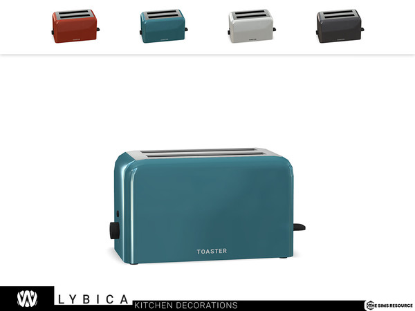 Sims 4 — Lybica Toaster by wondymoon — - Lybica Kitchen - Toaster - Wondymoon|TSR - Creations'2022
