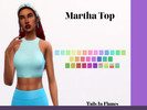 Sims 4 — Martha Top by Tails_in_Flames — BGC, 31 Swatches, made for female frame