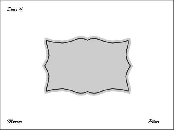 Sims 4 — Pilar Mirror S4 by Pilar — Pilar Mirror S4