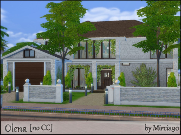 Sims 4 — Olena by Mircia90 — Family house in a modern style. It has: - 4 bedrooms - 3 bathrooms - spacious dining room