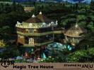 Sims 4 — Magic Tree House by Anny_M4 — Here is a magical tree cabin hidden in the woods. On the first floor it has four