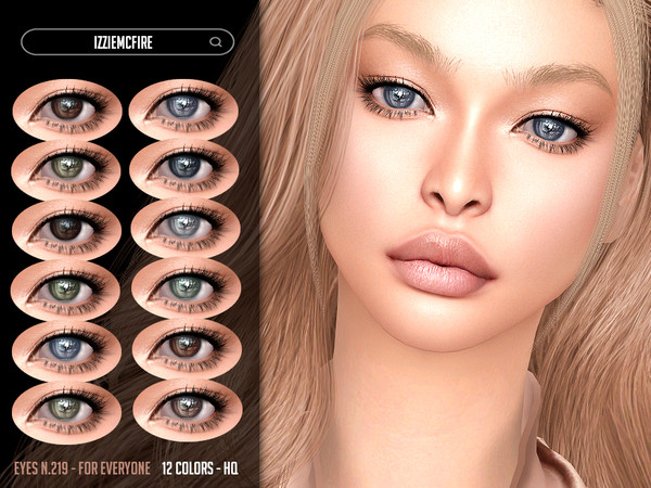 Sims 4 — Eyes N.219 by IzzieMcFire — - Stand alone item with thumbnail - 12 colors - All ages and genders - HQ texture -