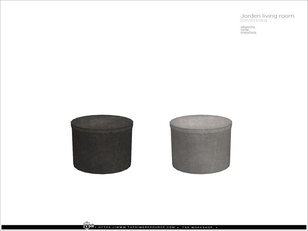 Sims 4 — Jorden livingroom - round box table by Severinka_ — Round box table From the set 'Jorden living room furniture'