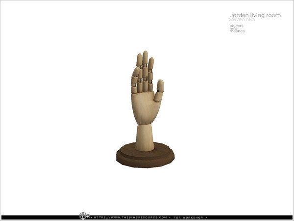 Sims 4 — Jorden livingroom - sculpture WoodHand by Severinka_ — Table sculpture WoodHand From the set 'Jorden living room