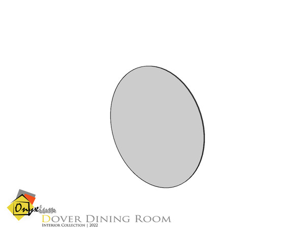 Sims 4 — Dover Mirror Round by Onyxium — Onyxium@TSR Design Workshop Dining Room Collection | Belong To The 2022 Year