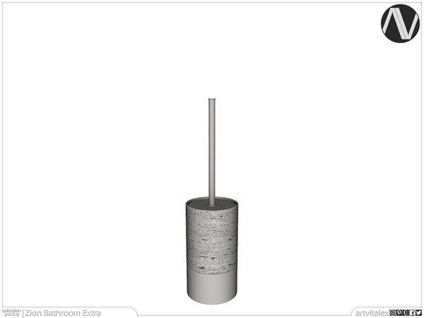 Sims 4 — Zion Toilet Brush by ArtVitalex — Bathroom Collection | All rights reserved | Belong to 2022 ArtVitalex@TSR -