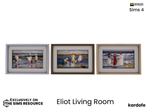 Sims 4 — kardofe_Eliot Living Room_Picture by kardofe — Picture with beach images, classic style, in three colour options