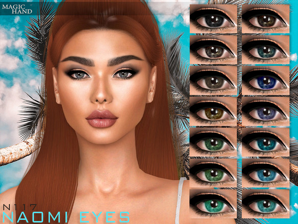 Sims 4 — Naomi Eyes N117 by MagicHand — Realistic eyes for males and females in 16 colors - HQ Compatible. Preview - CAS