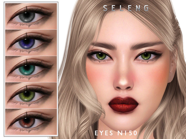 Sims 4 — Eyes N150 by Seleng — HQ compatible eyes with 15 colours. Allowed for all the ages. Enjoy!