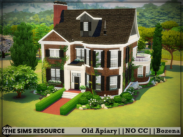 Sims 4 — Old Apiary by Bozena — The house is located in the Tartosa . Unfurnished Lot: 40 x 30 Value: $ 120 790 Lot type: