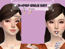 Sims 4 — K-pop Mole Set by liravensims — K-pop mole set Idols: V and Jungkook (BTS), Qri (T-ara), Sulli (former F(X)), CL