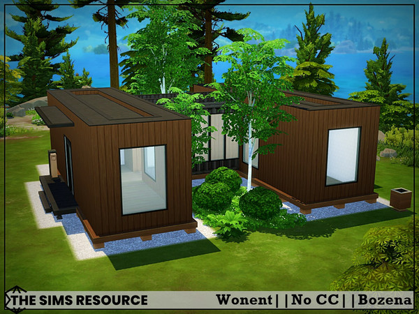 Sims 4 — Wonent by Bozena — The house is located in the Copperdale . Unfurnished Lot: 30 x 20 Value: $ 16 194 Lot type: