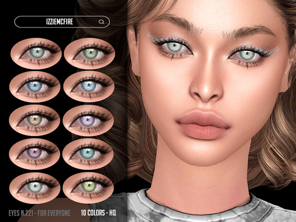 Sims 4 — Eyes N.221 by IzzieMcFire — - Stand alone item with thumbnail - 10 colors - All ages and genders - HQ texture -
