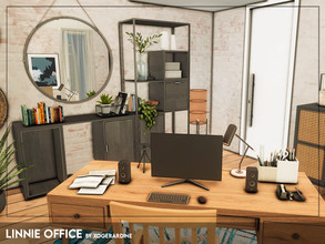 Sims 4 — Linnie Office (TSR only CC) by xogerardine — Modern office.