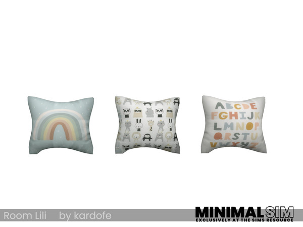 Sims 4 — MinimalSIM_kardofe_Room Lili_Cushion by kardofe — Decorative cushion, to put inside the trolley, in three colour