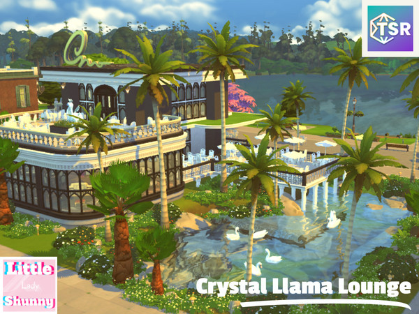 Sims 4 — Crystal Llama Lounge by LittleLadyShunny — The perfect place where to listen to good music, have a drink with
