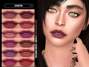 Sims 4 — Freya Lipstick N.438 by IzzieMcFire — Freya Lipstick N.438 contains 12 colors in hq texture. Standalone item