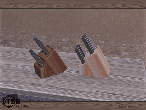 Sims 4 — Alison. Knives by soloriya — Decorative knives. Part of Alison set. 2 color variations. Category: Decorative -