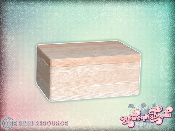 Sims 4 — Farina - Wood Box Small by ArwenKaboom — Base game object in multiple recolors. Find all objects by searching