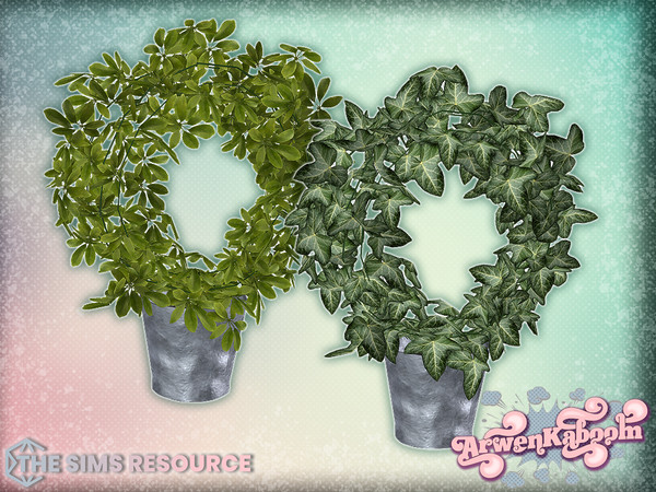 Sims 4 — Farina - Ivy Plant by ArwenKaboom — Base game object in multiple recolors. Find all objects by searching