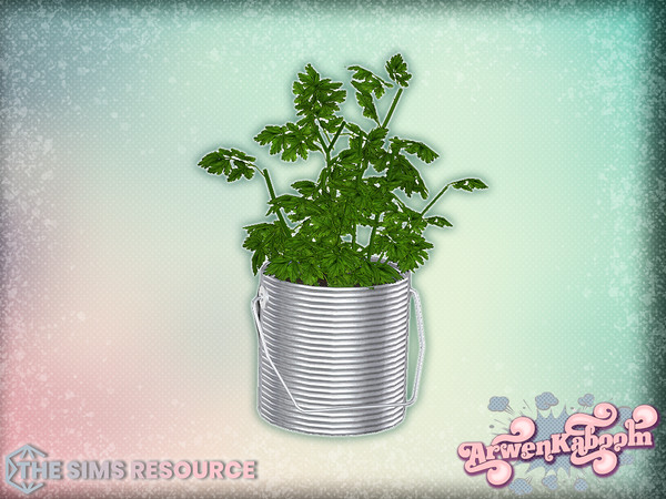 Sims 4 — Farina - Parsley Plant by ArwenKaboom — Base game object in multiple recolors. Find all objects by searching