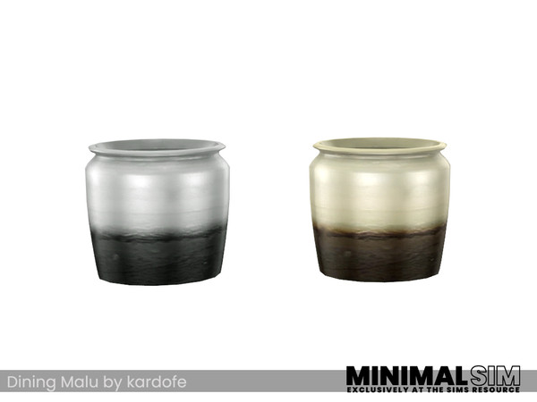 Sims 4 — MinimalSIM_kardofe_Dining Malu_Vase by kardofe — Round vase, large, in three colour options