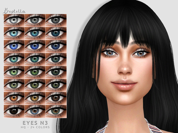 Sims 4 — Eyes N3 by Creptella — - 24 colors - HQ compatible - Works with all genders and ages - Sliders compatible -