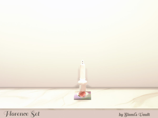 Sims 4 — Florence set Candle #01 by Siomi's Vault by siomisvault — Candle #01 is a beautiful rococo candle for all kind
