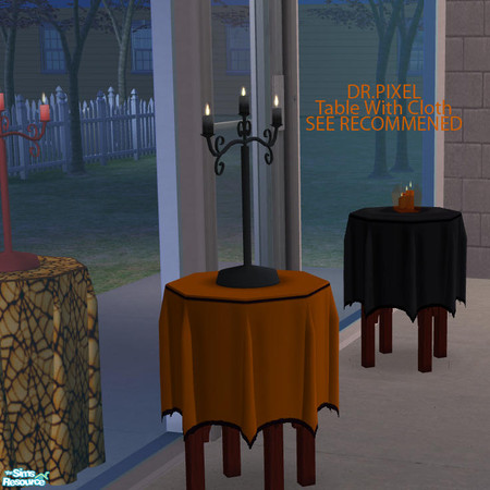 Sims 2 — T3 Candle Stick Lamp Black - 377102 by DOT — T3 Candle Stick Black Sims2 by DOT at The Sims Resource. Light The