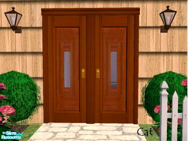 Sims 2 — beveled door ornate panel by cat3cm — by cat
