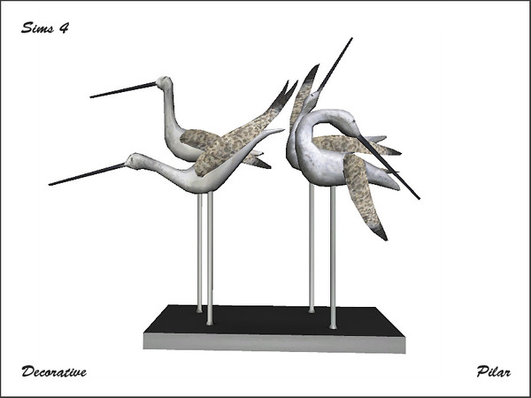 Sims 4 — storks by Pilar — Decorative ornaments of different sizes