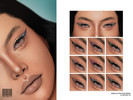 Sims 4 — #MM Eyeliner | N4 by cosimetic — - Female - 10 Swatches. - 10 Custom thumbnail. - You can find it in the makeup