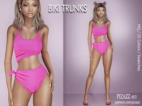 Sims 4 — Hip tied bikini trunks by pizazz — www.patreon.com/pizazz Bikini Bottoms for that sunny day of summer! Also, set