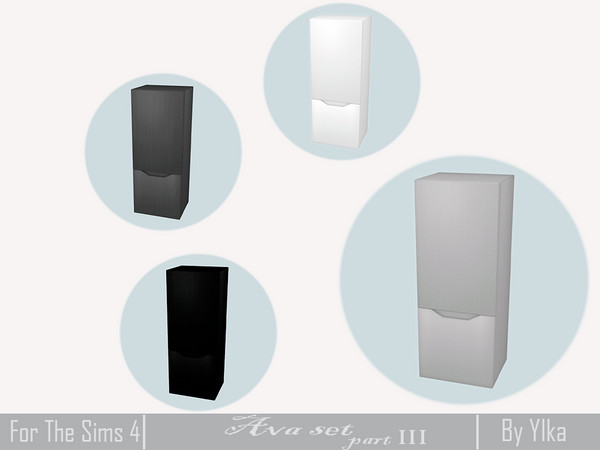 Sims 4 — [SJB] Ava set part III Kitchen - Refrigerator by Ylka by Ylka — Has 4 colors. You can see all the colors in the