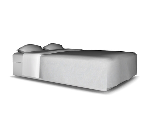 Sims 4 — MinimalSIM Bedroom Lucas Doublebed by Angela — MinimalSIM Bedroom Lucas Doublebed. Fully working and animated