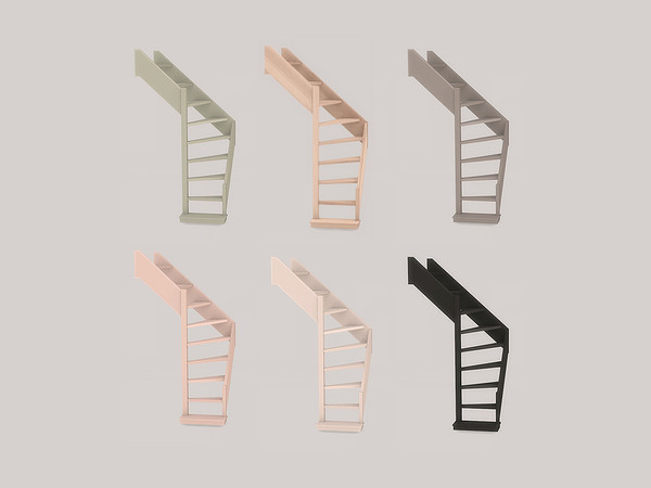 Sims 4 — MinimalSIM_Bedroom Hattie Step Shelving L by ung999 — Bedroom Hattie Step Shelving L Color Options : 6 Located