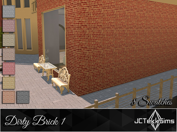 Sims 4 — Dirty Brick 1 by JCTekkSims — Created by JCTekkSims.