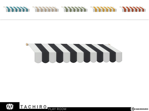 Sims 4 — Tachiro Awning by wondymoon — - Tachiro Play Room - Awning - Wondymoon|TSR - Creations'2022