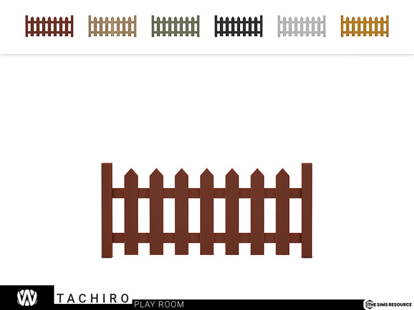 Sims 4 — Tachiro Fence Decor by wondymoon — - Tachiro Play Room - Fence Decor - Wondymoon|TSR - Creations'2022